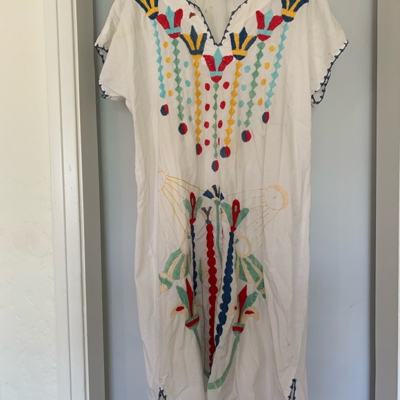 Vintage Poplin Embroidered Dress - Picture 4 of 7